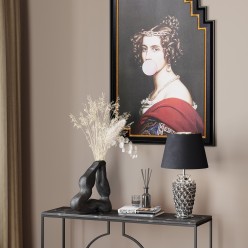 Lampe de table roses chrome Kare Design