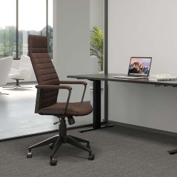 Chaise de bureau contemporaine marron - Labora - Kare Design
