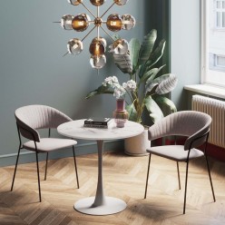 Table blanche effet marbre - Schickeria - Kare Design