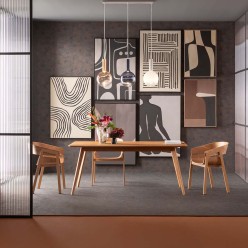 Tableau abstrait noir et marron - Classic Shape - Kare Design
