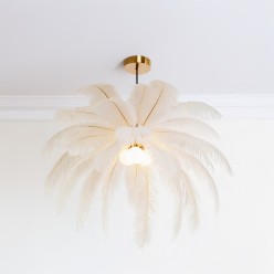Suspension en plumes blanches - Kare Design