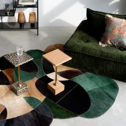 Table d'appoint carrée imprimé léopard - Kare Design